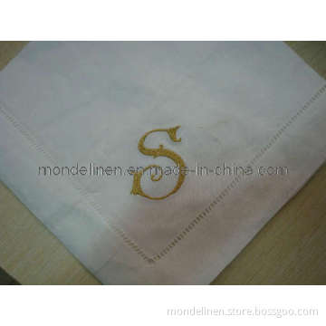 Letter Monogrammed Hemstitch Napkin